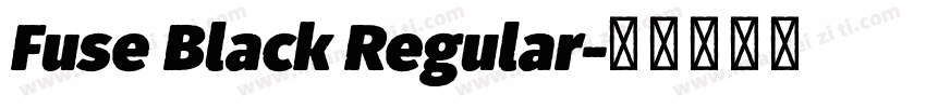 Fuse Black Regular字体转换